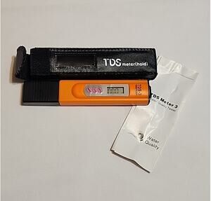 TDS Meter(hold) TDS-3 Temperature with Case Digital Home Water Tester Orange & B